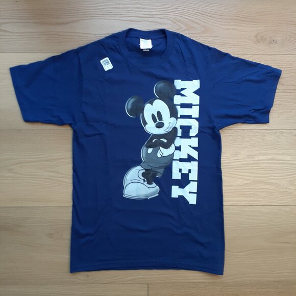 Mickey Mouse - Disney Pose - New Small Navy Blue T-Shirt - Picture 5 of 5